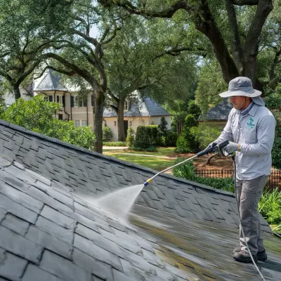 Soft wash roof and exterior cleaning for Buckhead homes
